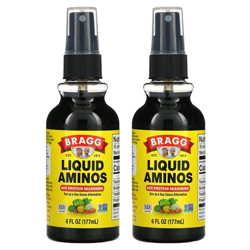 브래그 리퀴드 아미노스 소이 소스 얼터너티브 글루텐 프리, 180ml, 2개