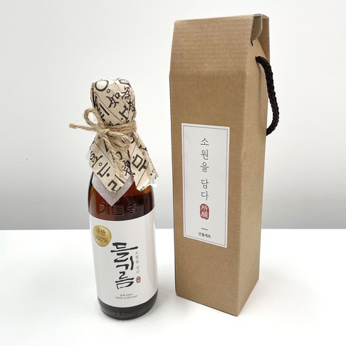고소한 참기름 들기름 선물세트, 외국산 참기름+들기름 세트, 1개, 350ml