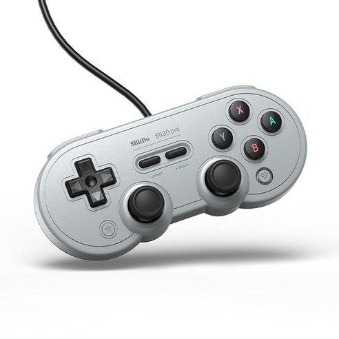 8bitdo sn30 pro usb 유선 게임 컨트롤러 스위치용 게임 패드, 1PCS 그레이, 협동사, 없음, 5.1PCS Best Top5