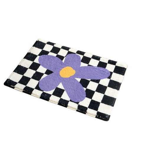 바둑판 카펫 비 슬립 매트 흡수 매트 욕실 도어 매트 도어 Footmat At 침실, 01 40 x 60cm, 01