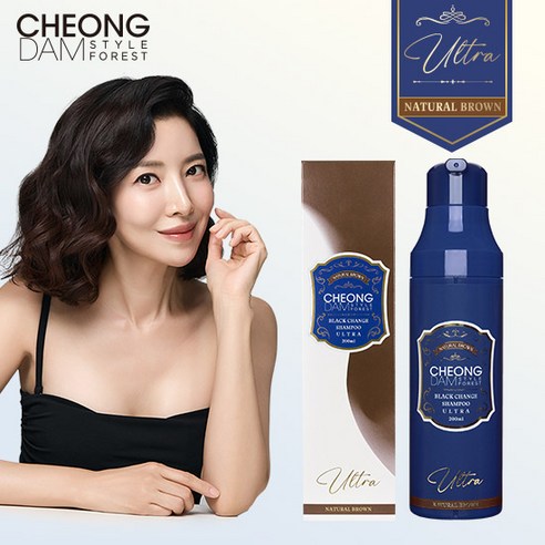 [청담스타일염색샴푸] 오늘의 핫딜, 청담스타일 포레스트 블랙체인지 울트라 염색샴푸 200ml 자연갈색 | 최저가 정보
