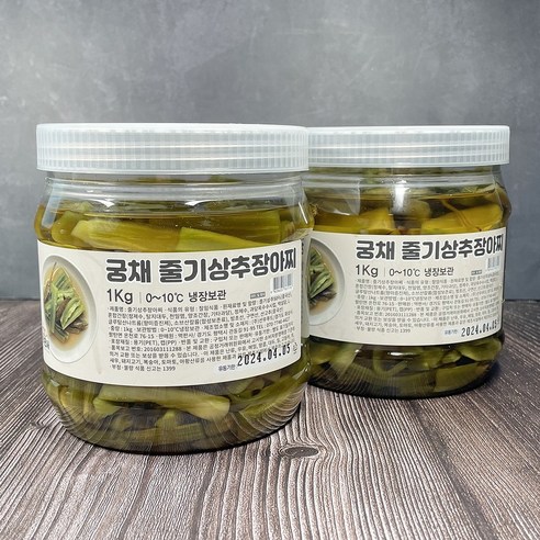 궁채 줄기상추 장아찌 절임, 1kg, 5개