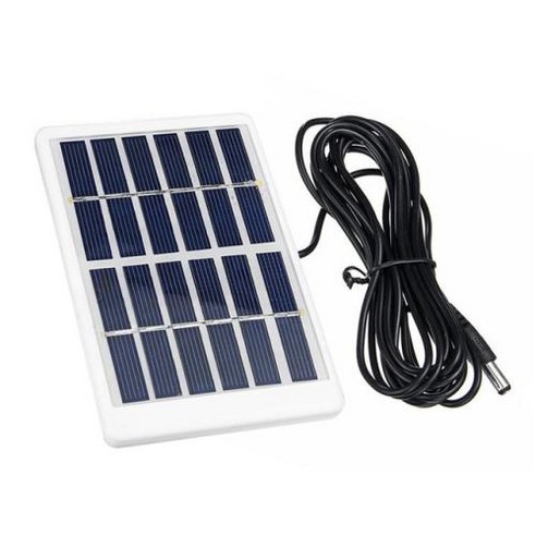휴대용 다결정질 실리콘 태양 전지 패널 DC 포트 태양 충전기 플레이트 휴대폰 배터리 보조배터리 충전 1.2W 6V, 1개