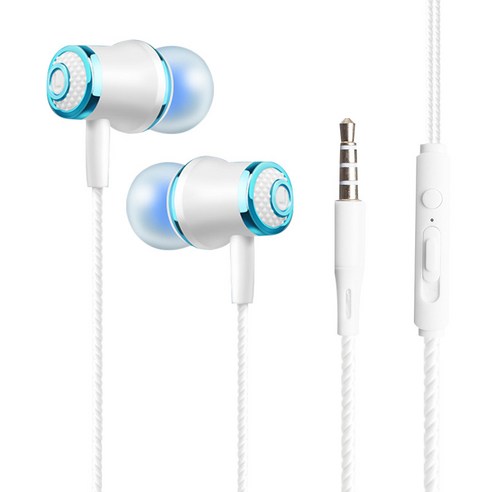 우석 S36 유선 이어폰 이어폰을 꽂습니다 MP3 게임 이어폰 밴드 맥뮤직 이어폰, S65 맥튜닉 블루입니다, 규격 없음