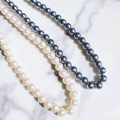 노이드비 여성 초커 진주목걸이 기본숏타입 3컬러 2종세트