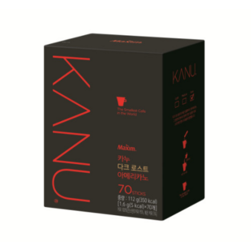 카누 다크로스트 아메리카노, 1.6g, 70개입, 3개