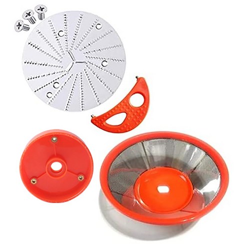 노 브랜드 Jack Lalanne Power Juicer Repalcement Pa용 베이스 초승달 도구 필터 바구니가 있는 교체 블레이드, 착즙기 부품