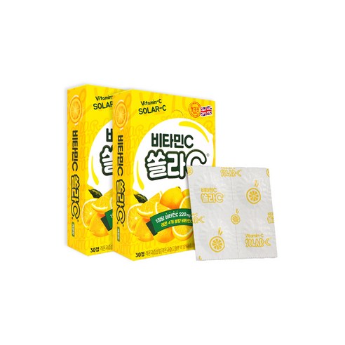 쏠라C 비타민C 레몬맛 30정 x 2개