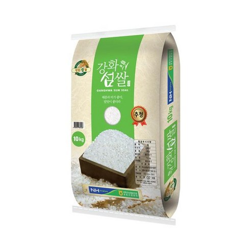 하루세끼쌀 [하루세끼쌀] 2023년 햅쌀 강화군농협 강화섬쌀 추청쌀 10kg 아끼바레 상등급+단일품종, 1개