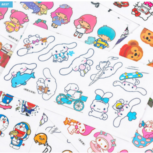 헬로키티 애호가를 위한 귀여움과 실용성이 완벽한 조화를 이루는 스티커 캐리어 노트북