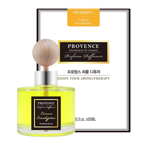 더허브샵 프로방스 퍼퓸 차량용 디퓨저 120ml, 레몬유칼립투스, 1개