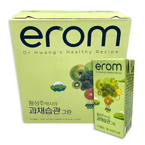 이롬 과채습관 4종으로 맛과 영양을 한 번에!