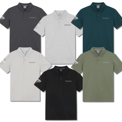 디스커버리반팔티 추천 상품(매장정품)디스커버리 소매로고 남성 카라티 반팔티 여름용 남성용 상의 제품 사진