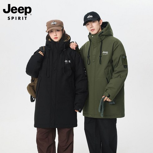 JEEP spirit 지프스피릿 남녀공용 아웃도어 롱패딩 점퍼 JPHJ-2375