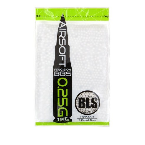 BLS Precision 정밀 BB탄 0.25g 화이트[보라돌이] 4000발 비비탄, 1개