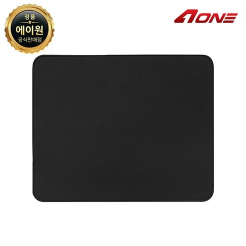AONE DPAD DP-272 가죽 노트북 마우스 패드, 1개, 블랙