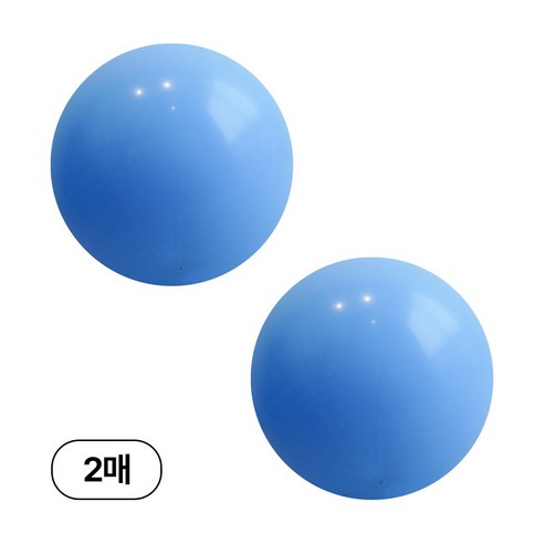 디어플레이스 90cm 대형 원형 풍선, 2매, 06_라이트블루