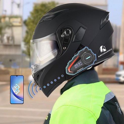 안전과 편리함을 모두 갖춘 킥커머스 K20 블루투스 오토바이 헬멧, 지금 바로 경험하세요!