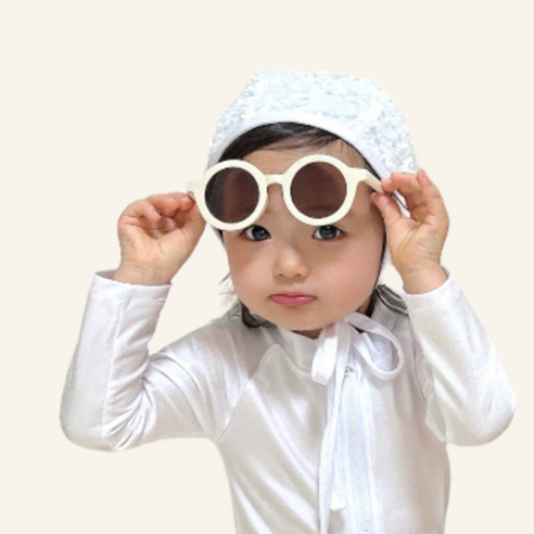 [디어딜리] 수영모자 유아 여아 남아 어린이 수모, 쉬머화이트L(3~6y), 레트로플로리, 쉬머화이트