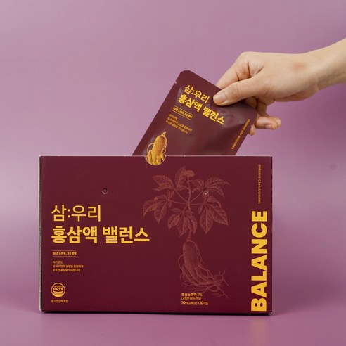 풍기인삼제조창 삼우리 밸런스 홍삼액기스, 30개, 50ml