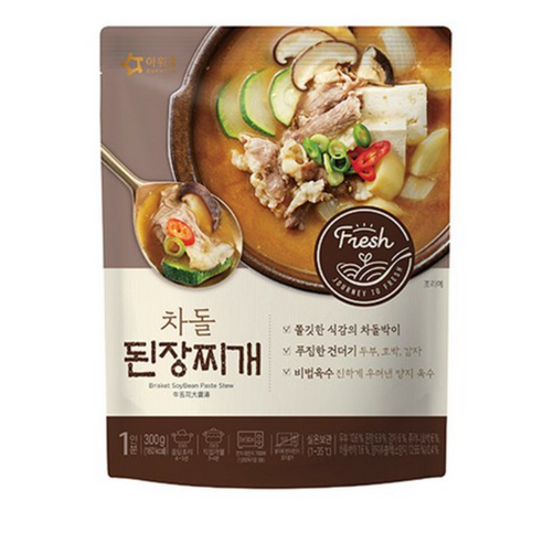 아워홈 차돌 된장찌개 300g, 10개