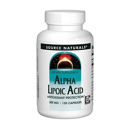 소스내츄럴스 알파리포산 300mg 캡슐 무설탕 글루텐 프리, 120개입, 1개