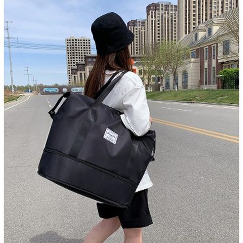 밀크린 여행용 대용량 캐리어 보조 결합 가방 보스턴백 확장형 폴딩 트래블 백