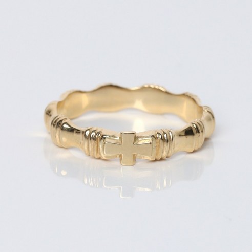 [오케이나우ㅣ인기상품] 14K 금 카톨릭 십자가 묵주반지: 신앙과 스타일의 조화 [OKNOWㅣ추천상품]