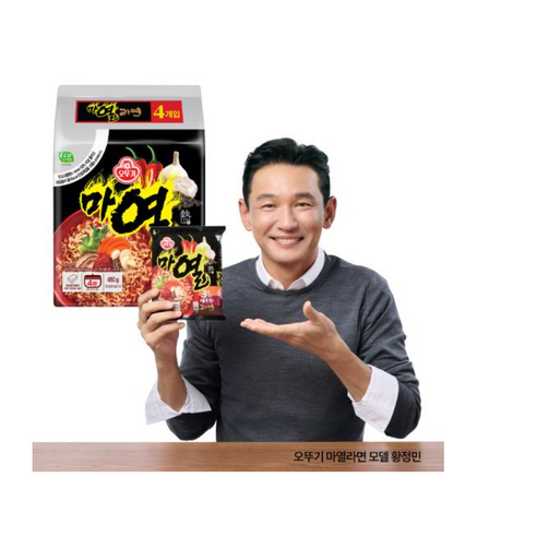   오뚜기 마열라면 120g, 4개