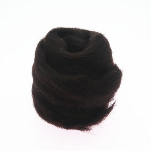 양모펠트 인형키링만들기 양모키링 브라운 컬러 시리즈 펠트 울 로빙 섬유 바늘 직조 DIY 10g x 8 50g 1, [04] 37