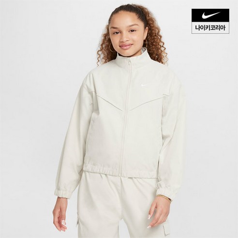 나이키 NSW 여아 오버사이즈 경량 자켓 FZ5557-072
