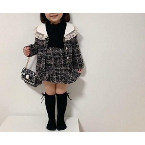 사랑스러운 우리 아이를 위한 콩지키즈 봉봉리본니삭스 블랙!