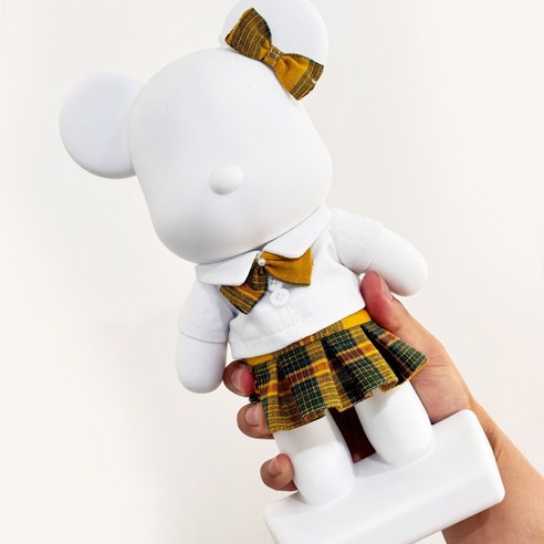 28cm 석고방향제 토이베어 집들이선물 인테리어소품, 노랑 아이돌교복 (에어디향)