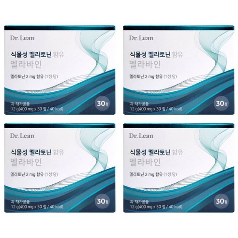 닥터린 식물성 멜라토닌 함유 멜라바인 400mg * 30 정 [6개월], 6박스, 180정