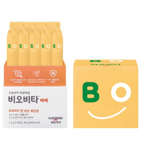 비오비타 배배 유아 유산균, 60회분, 3개