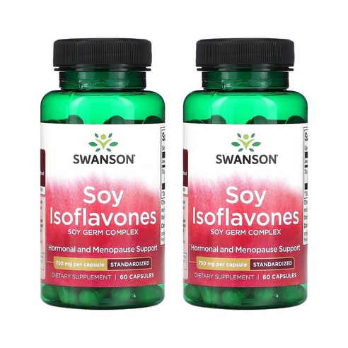 스완슨 Swanson 소이 이소플라본 750mg 60캡슐 X 2통 우먼 대두 이소플라본