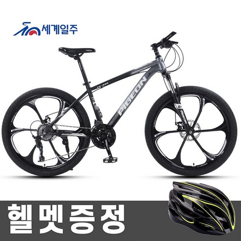 세계일주 MTB 자전거 24단 90% 완조립 배송 기계식디스크브레이크, 168cm, H6