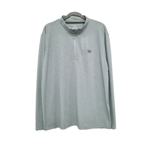 코오롱스포츠 남성 강연사 긴팔 집업티 민트 심플 아웃도어 등산 일상 겸용 베이직 티셔츠 JWTBM22251MIN