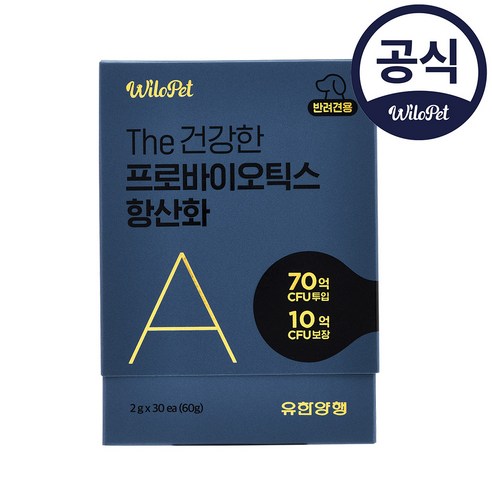 유한양행 강아지유산균 구강관리 The 건강한 프로바이오틱스 30p, 1개