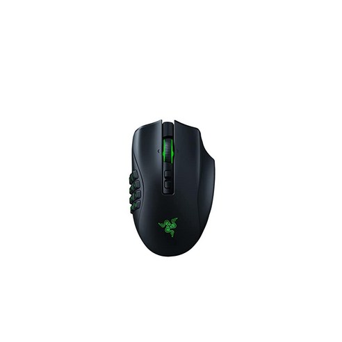 Razer Naga Pro 교체 가능한 측면 패널이 있는 모듈식 무선 게이밍 마우스 19개 1개의 프로그래밍 버튼 광학 스위치 20K DPI Focus 센서 사이드 플레이트 3개, Naga Pro (무선)