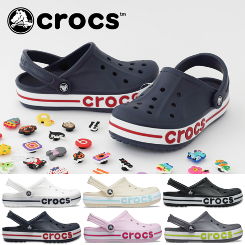 (매장정품) 크록스 바야밴드 슬리퍼 샌들 + 스포닉스 악세사리