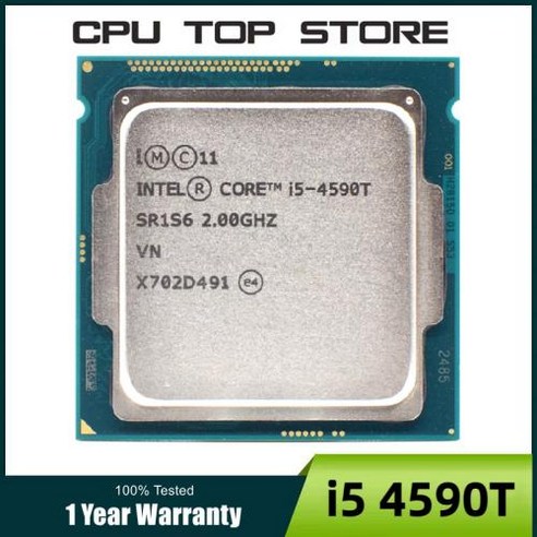 인텔 코어 i5 4590T 2.0GHz 4 코어 35W LGA 1150 프로세서 CPU, 01 CPU i59600 Best Top5