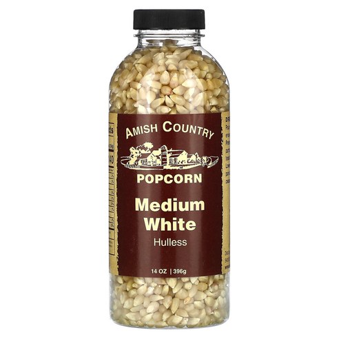 Amish Country Popcorn 미디엄 화이트 396g14oz, 1개, 396g