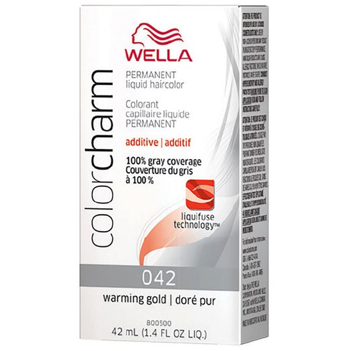 웰라 컬러참 퍼머넌트 리퀴드 헤어컬러 42ml, 42 Warming Gold, 1개