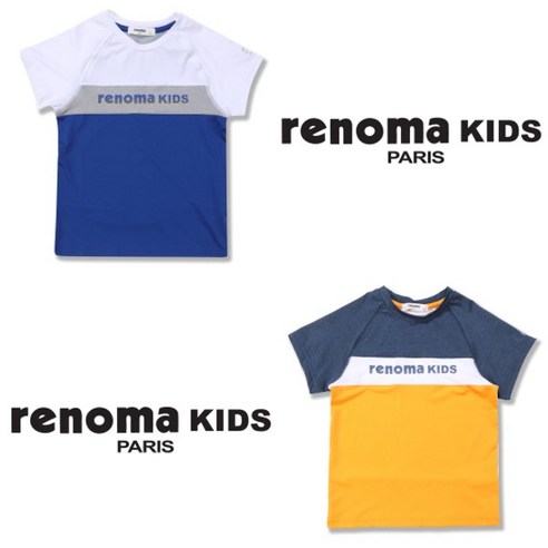 레노마 키즈 남아 쿨로고포인트절개배색티셔츠 R1825T539