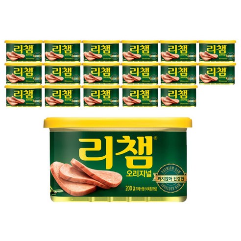 동원 리챔 오리지널 햄통조림 200g, 18개세트 스팸200g