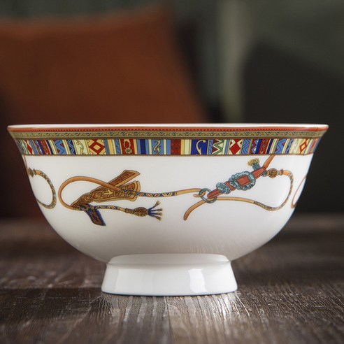 4.5 인치 Jingdezhen 뼈 중국 세라믹 그릇 드래곤 패턴 식기 빈티지 중국 국수 디저트 식기 주방 악세사리, K