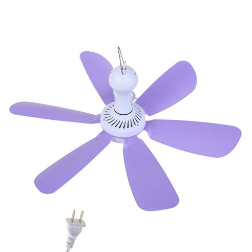 18 ''작은 천장 선풍기 6 잎 현대 실내 실외 천장 팬 침실을위한 조용한 모터 220V 50Hz, 파란색
