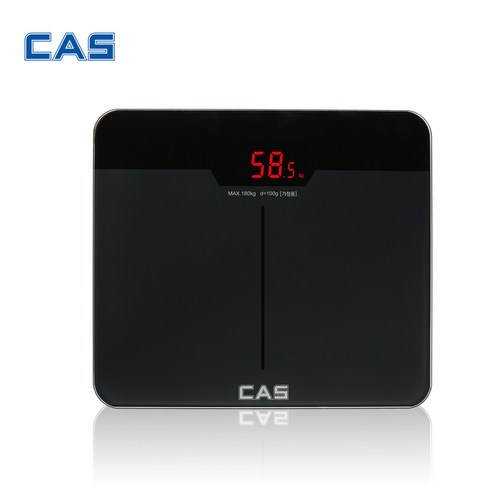 카스 디지털 체중계 X14 다이어트 몸무게측정 자동체중측정 리얼블랙 엣지디자인 레드백라이트 최신모델 180kg, 검정색
