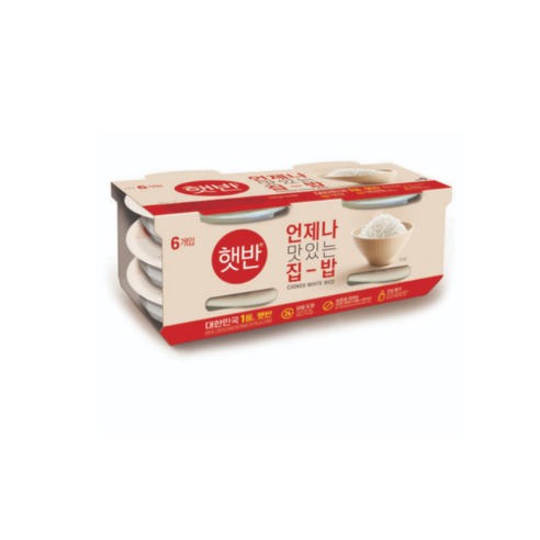 햇반 백미밥, 210g, 36개